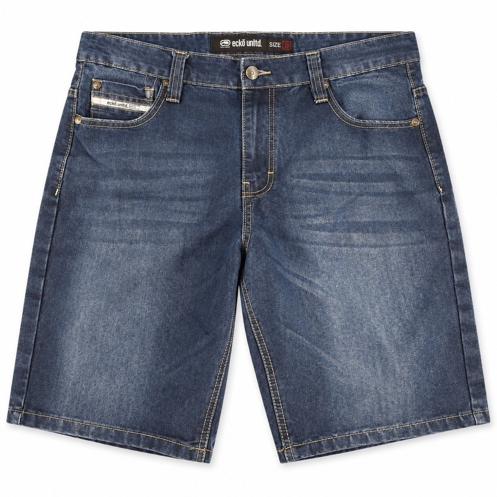 Ecko Unltd Denim Jorts Men's Long Denim Shorts 9" Inseam Baggy Hip Hop Style